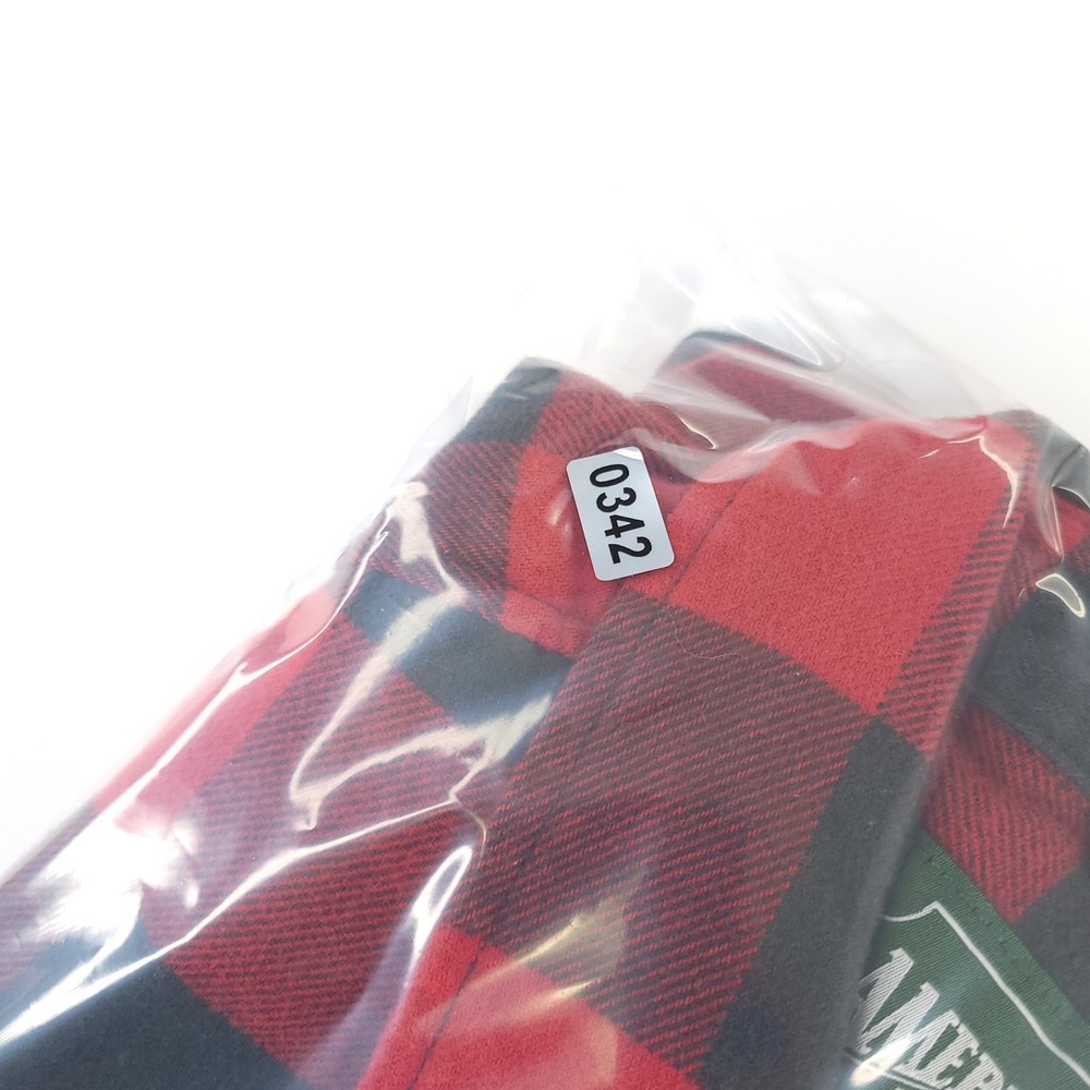 American Eagle Outfitters Shirt Mens Large Red Buffalo Plaid Cotton Button Up - Picture 9 of 9